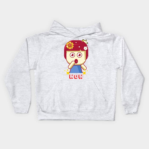 wow Kids Hoodie by MeKong